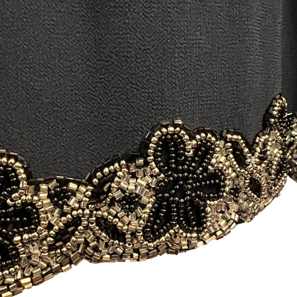 JKARA Navy Petite Beaded Cocktail Dress Womens 16P - Picture 7 of 7